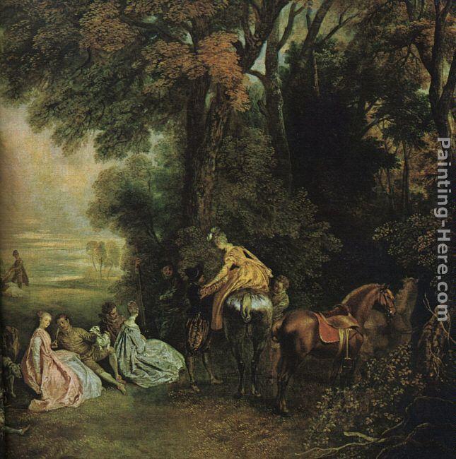 Jean-antoine Watteau Canvas Paintings